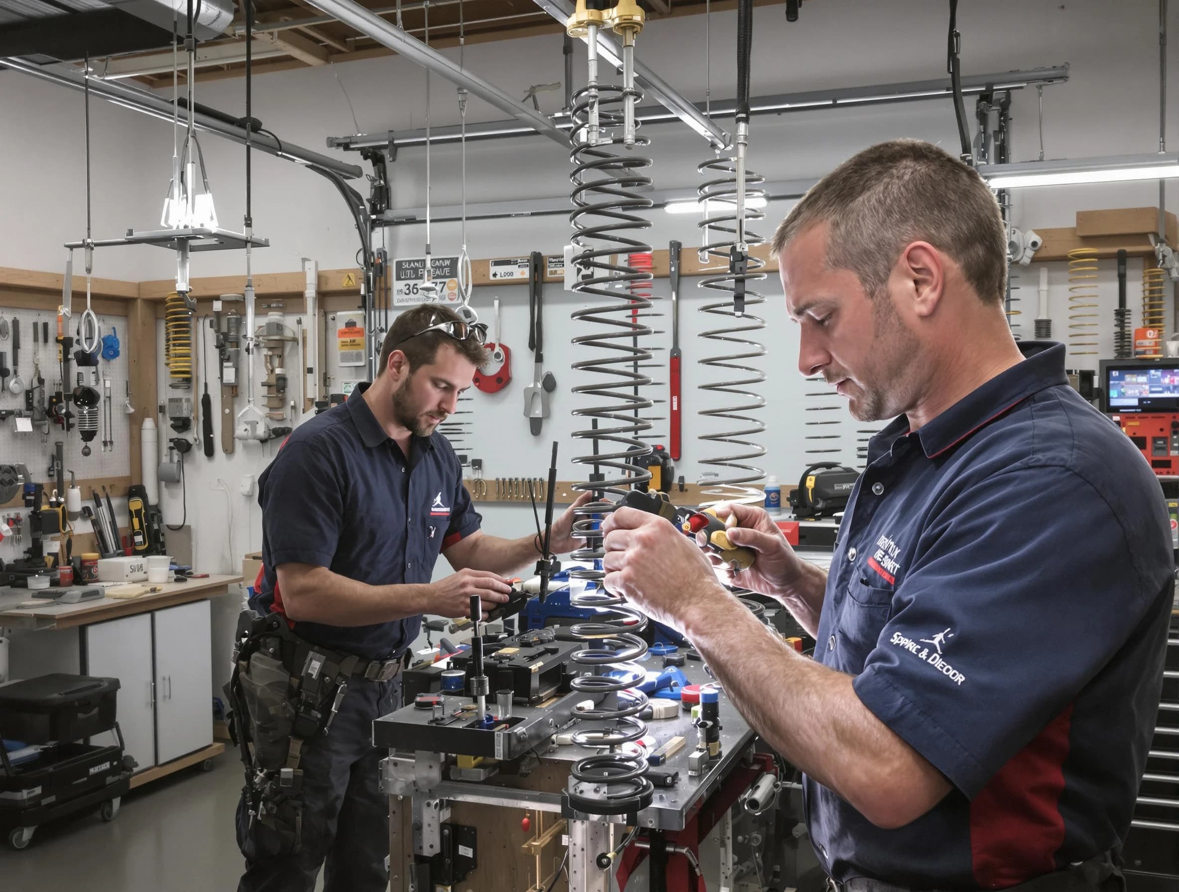 Garage door spring repair service by Haverhill Garage Door Repair in Haverhill