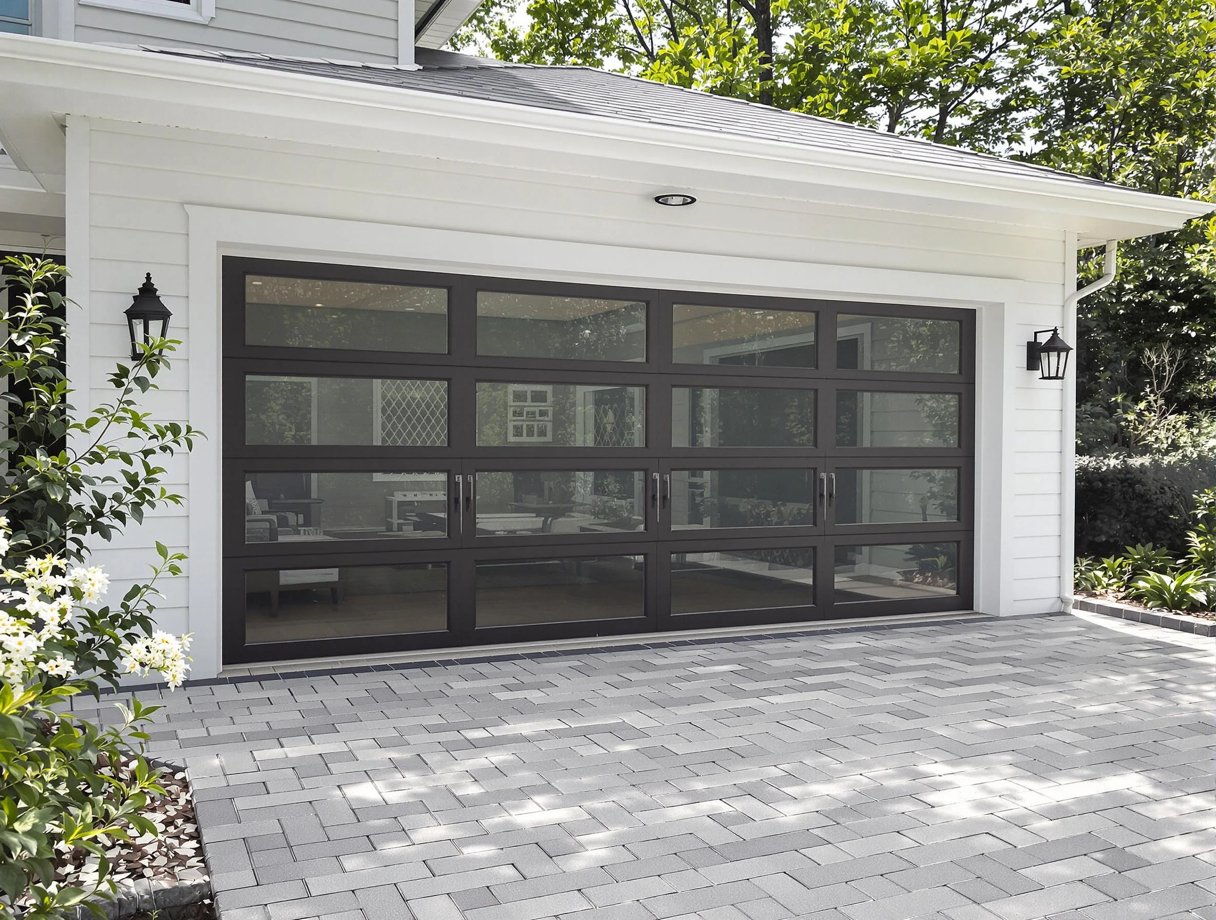Haverhill Garage Door Repair design specialist presenting custom garage door options to Haverhill homeowner